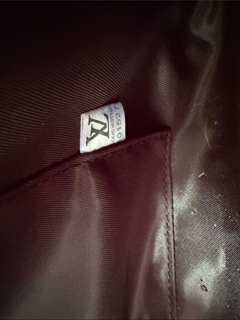 Black Embossed Monogram Leather Tote - Picture 7 of 8